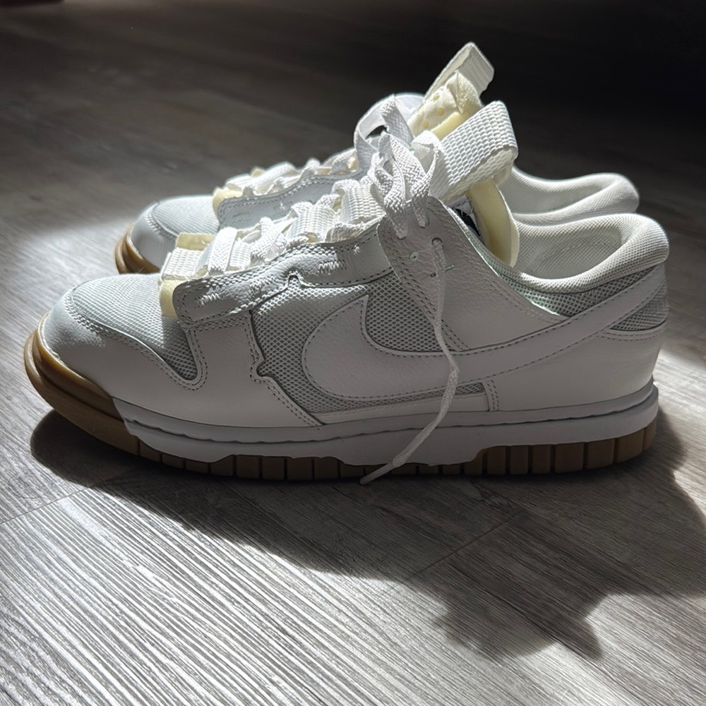 Nike White and Tan Sneakers